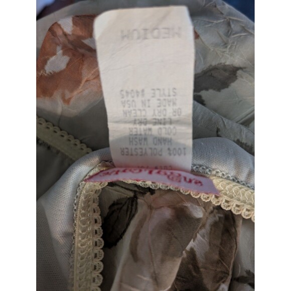 Sugarcane Floral Maxi Skirt M Boho Peasant Elastic Waist Long Light Green - Picture 6 of 8